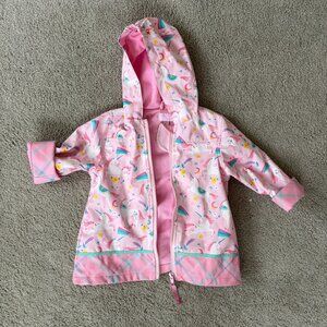 STEPHEN JOSEPH PINK UNICORN RAINCOAT GIRLS 2T
